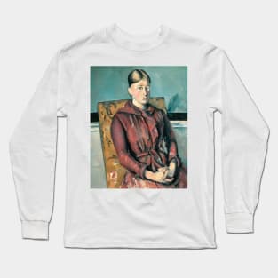 Madame Cezanne In A Yellow Armchair by Paul Cezanne Long Sleeve T-Shirt